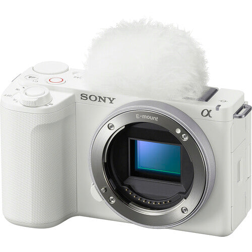 Câmera Sony ZV-E10 II Body White – APS-C 26MP, 4K 60p, AF Avançado
