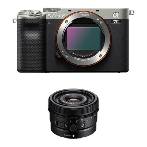 Sony A7C Câmera Mirrorless Full Frame 24MP 4K Compacta Black Silver