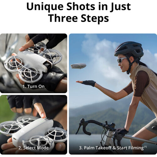 Drone DJI NEO Ultra Compacto 4K com Palm Takeoff e AI Subject