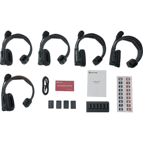 Hollyland Solidcom SE 5S Sistema Intercom Sem Fio 2.4GHz
