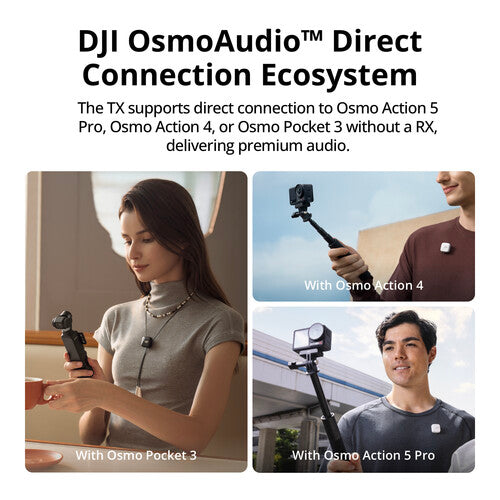 DJI Mic Mini Microfone Sem Fio Compacto e Ultraleve