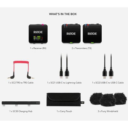 Rode Wireless GO III Microfone Sem Fio Compacto 32-Bit Float