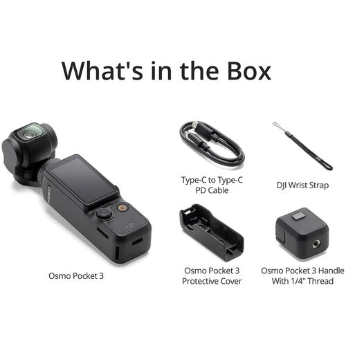DJI Osmo Pocket 3 Standard – Câmera Portátil 4K Estabilizada