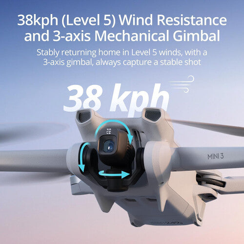 Drone DJI Mini 3 com Controle RC-N1 4K HDR