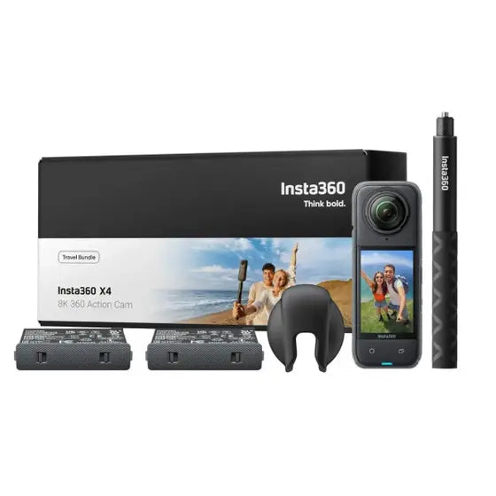 Insta 360 X4 Travel Bundle Câmera 8K
