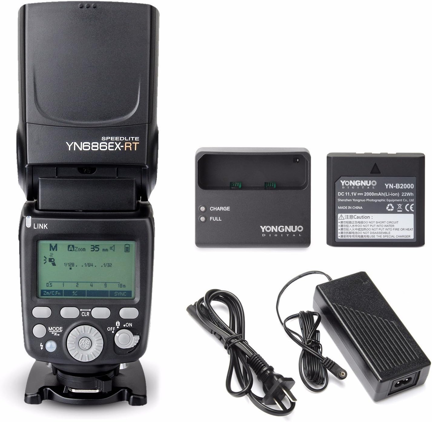 Flash Yongnuo YN686EX-RT para Canon com Rádio Integrado e Bateria de Lítio