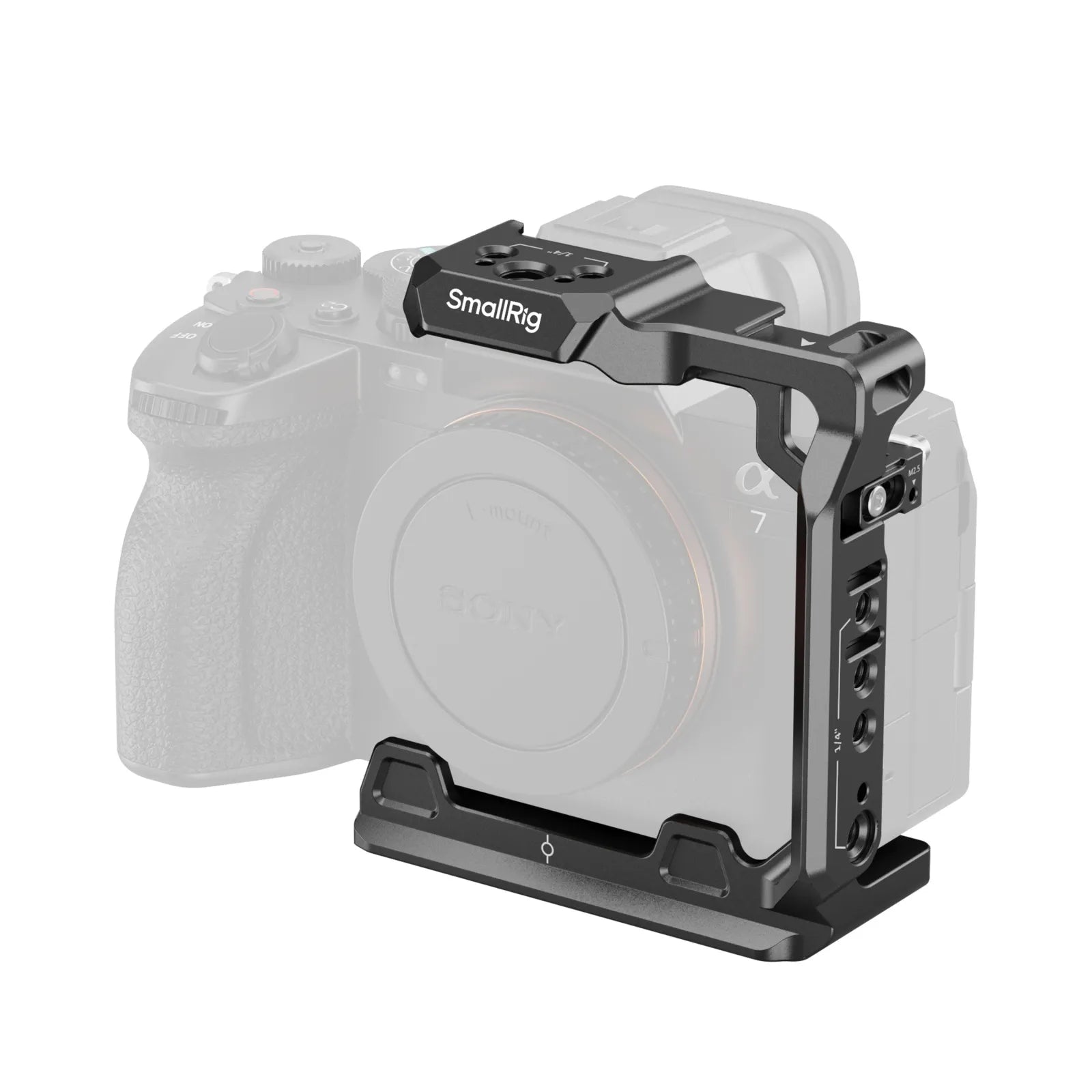 SmallRig Half Cage para Sony Alpha 7R/7 IV/7S III/Alpha 1 – Estrutura Profissional Compacta