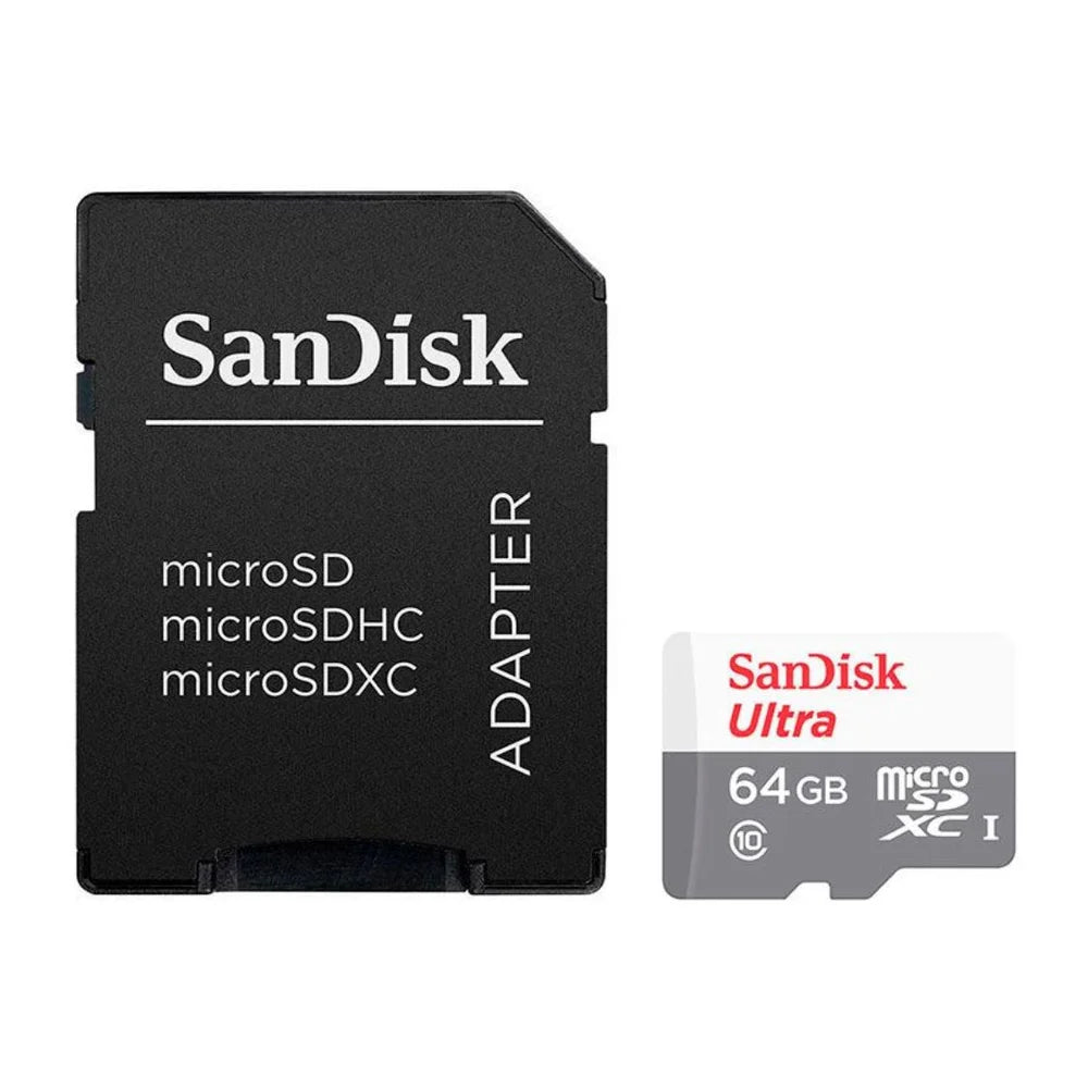 Cartão SanDisk Ultra microSDXC 64GB 100MB/s UHS-I com Adaptador