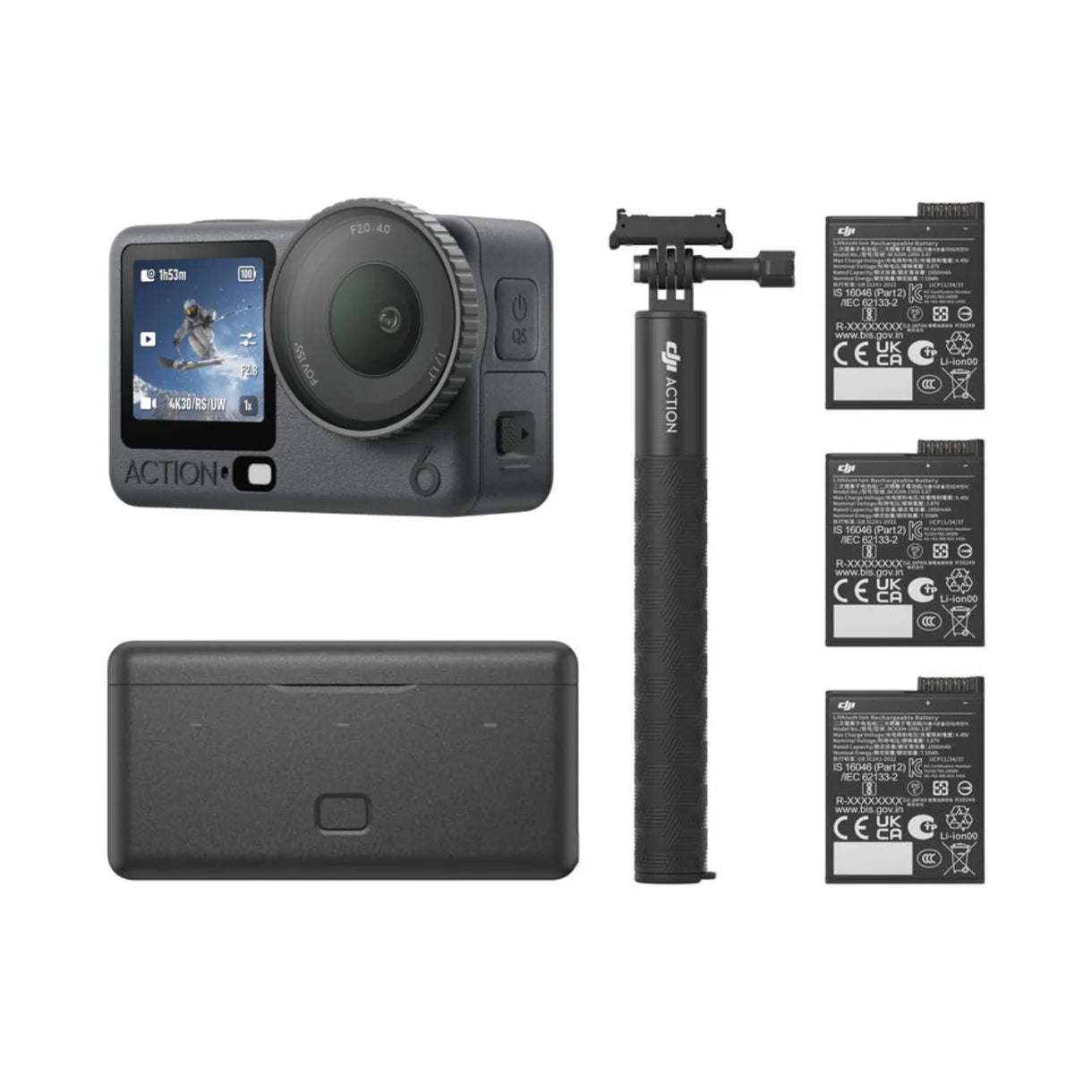 DJI Osmo Action 6 Adventure Combo Câmera de Ação 4K