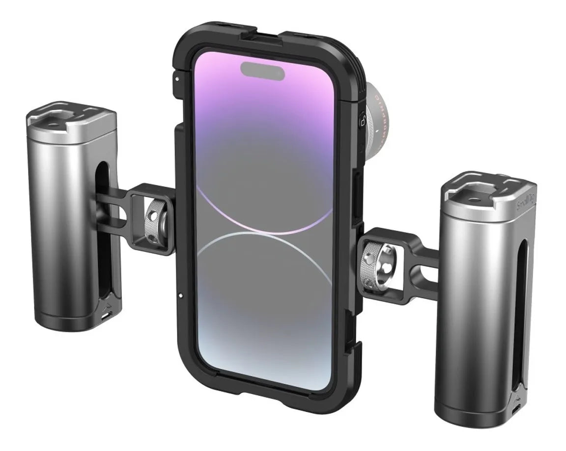 SmallRig Mobile Video Cage Kit Dual Handheld For iPhone 14 Pro
