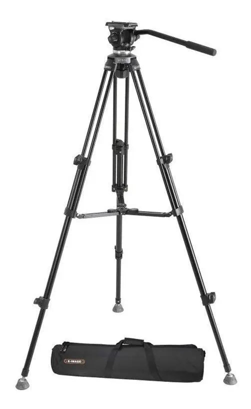 Tripé e Cabeça Fluída E-Image EK610 (3kg / 1.61cm)