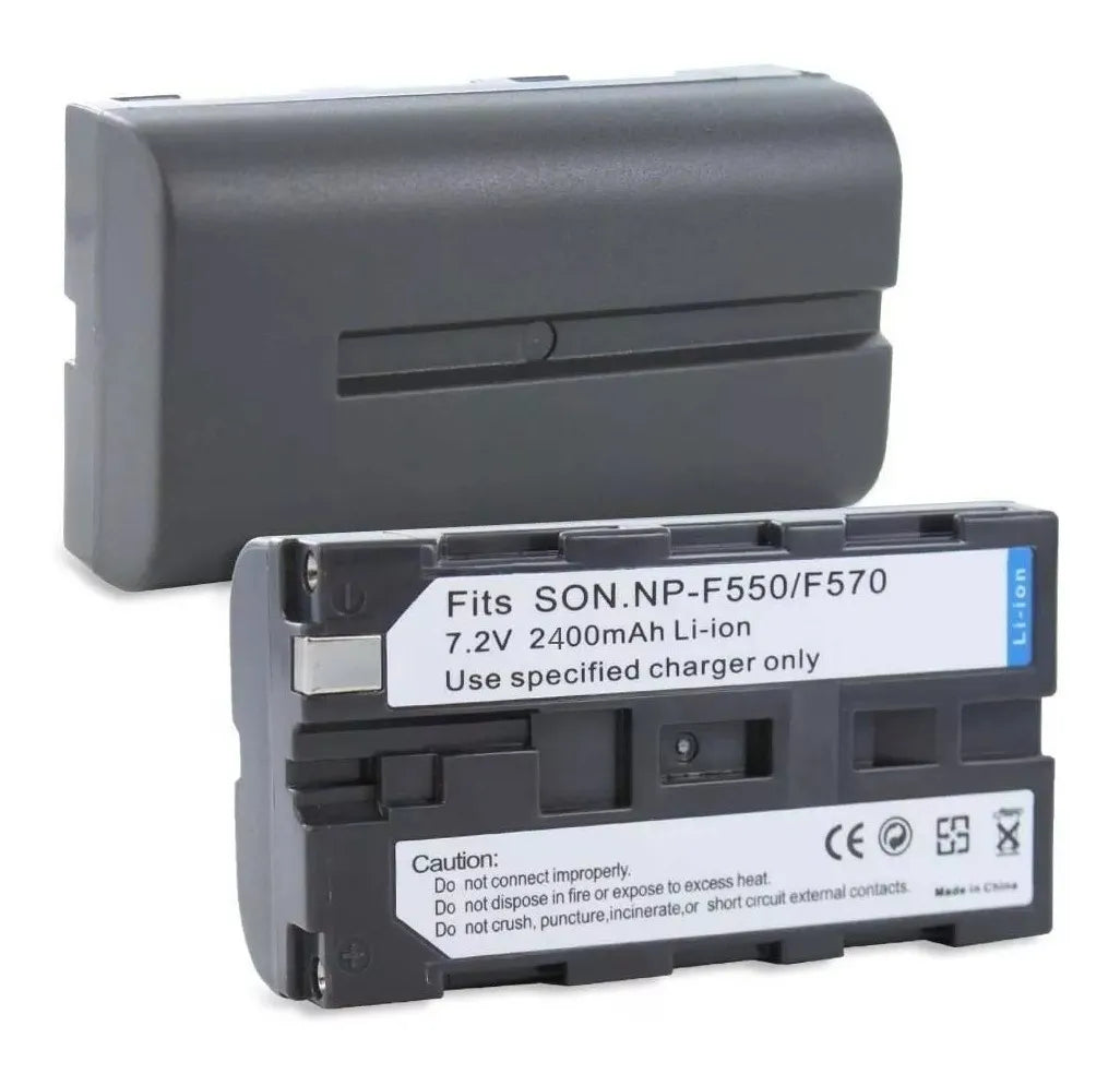 Bateria Digital de Íons de Lítio NP-F550/F570 Recarregável 7.2V 2400mAh