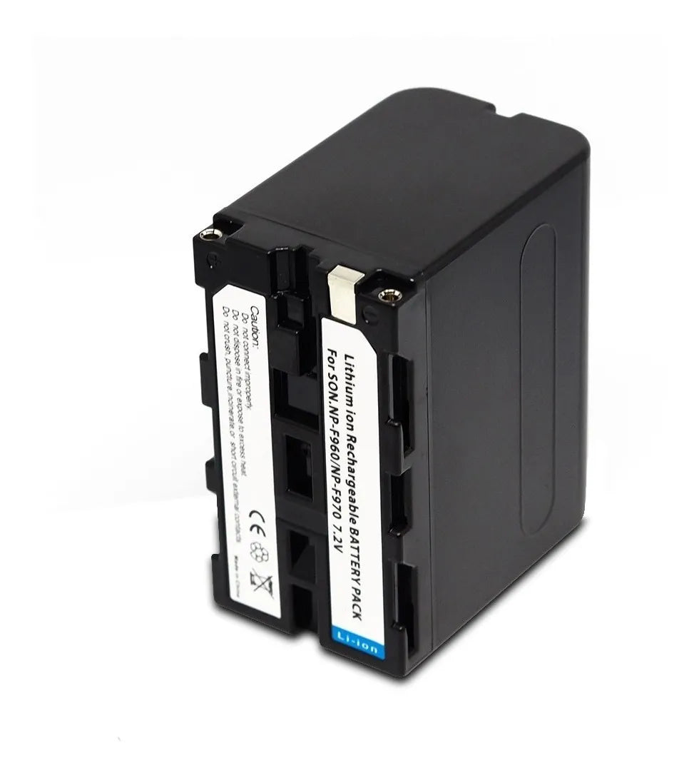 Bateria Digital de Íons de Lítio NP-F970 Recarregável 7.2V 7200mAh