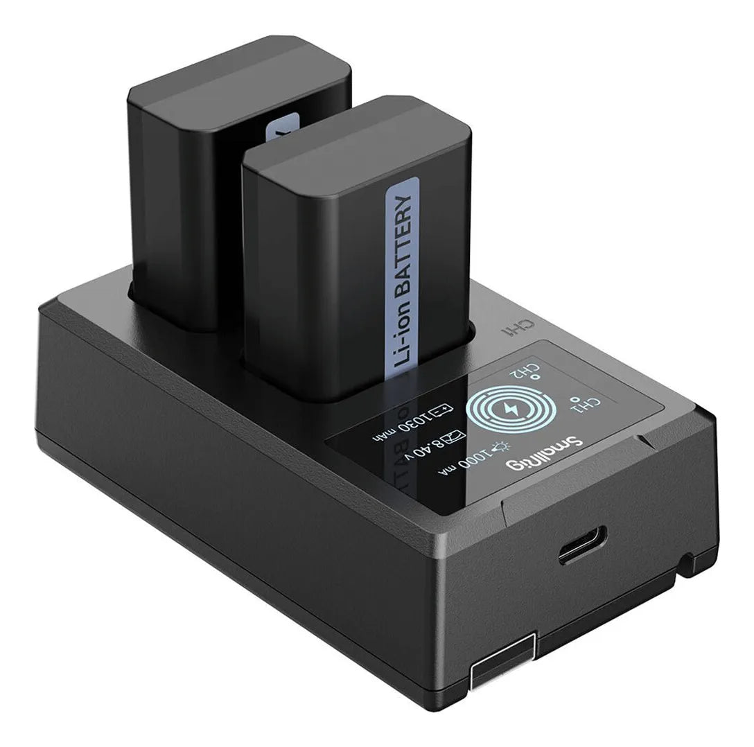 SmallRig Kit de Bateria e Carregador FW50 para Câmeras Sony Mirrorless