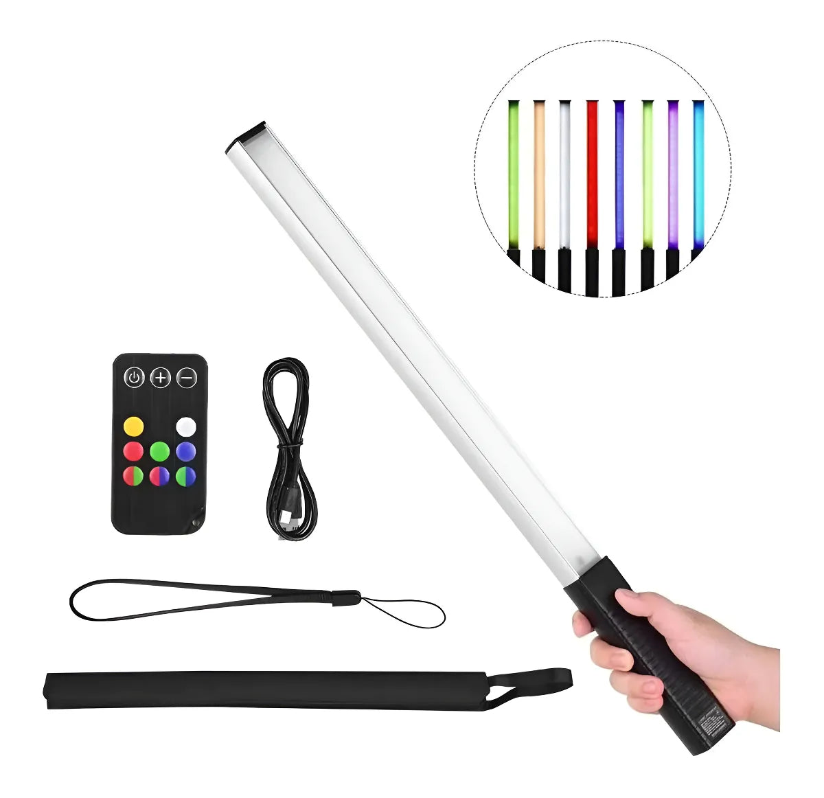 Bastão de Luz LED Luxceo RGB Portátil