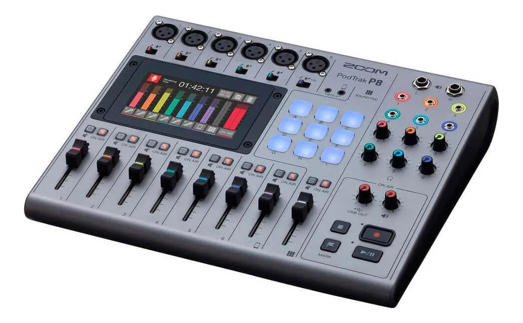 Zoom PodTrak P8 – Gravador Completo para Podcast Pro