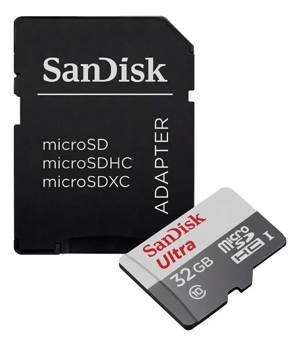 Cartão SanDisk Ultra microSDHC 32GB 100MB/s UHS-I com Adaptador