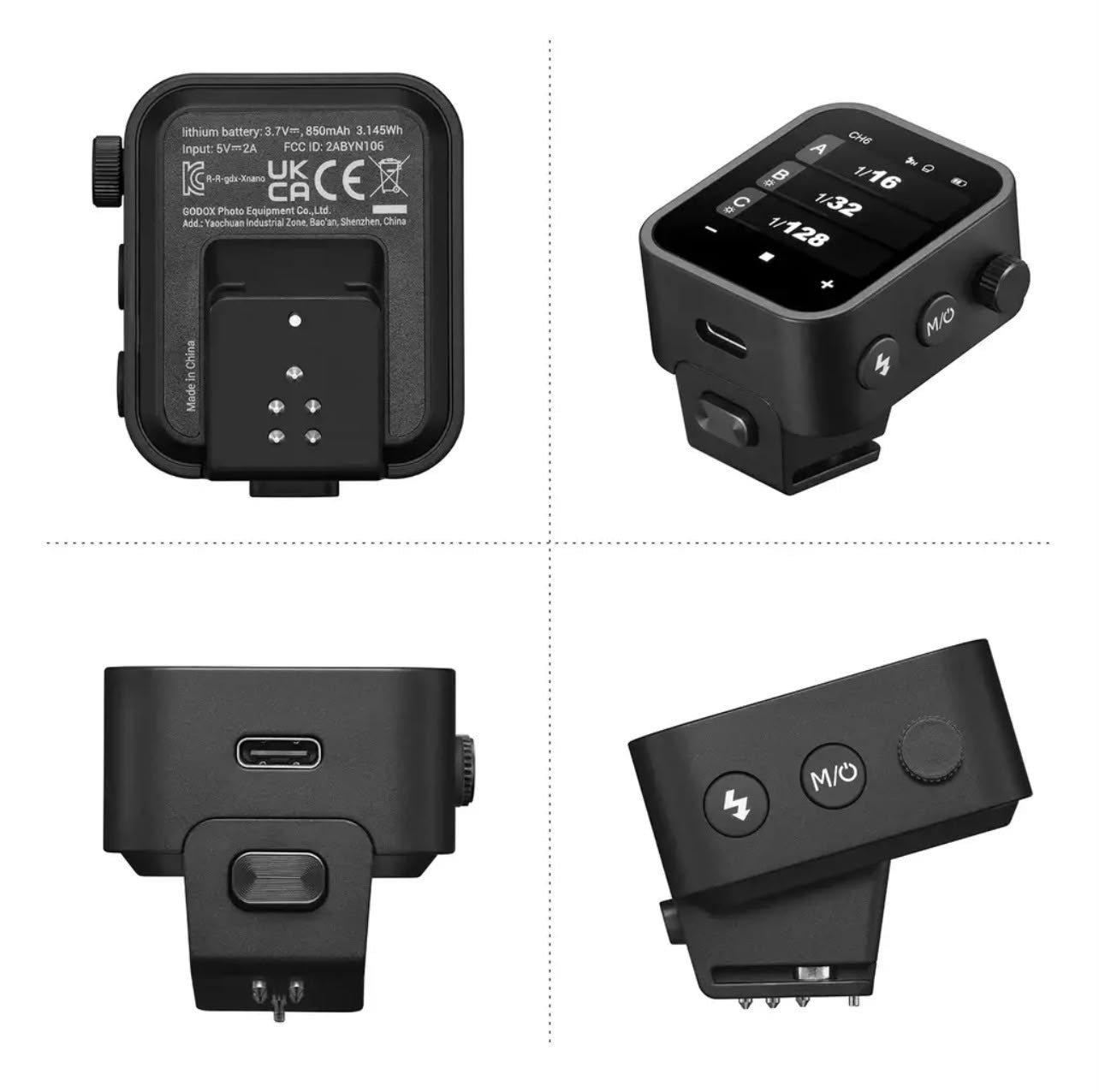 Transmissor Godox X3 TTL Xnano para Flashes Sem Fio Touchscreen