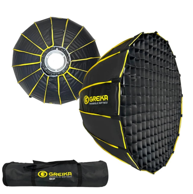 Softbox Parabólico Greika 90cm com Grid – Iluminação Difusa e Profissional