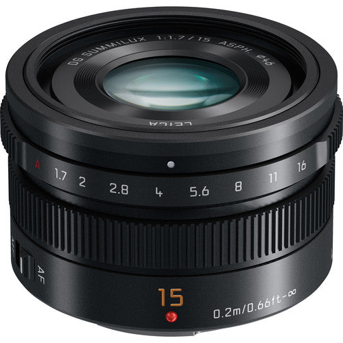 Lente Lumix 15mm f/1.7 ASPH Micro Four Thirds Leica DG Summilux